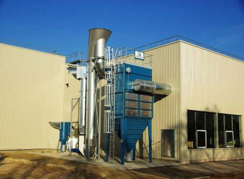 Un dépoussiéreur ATEX de Delta Neu chez le semencier Clause